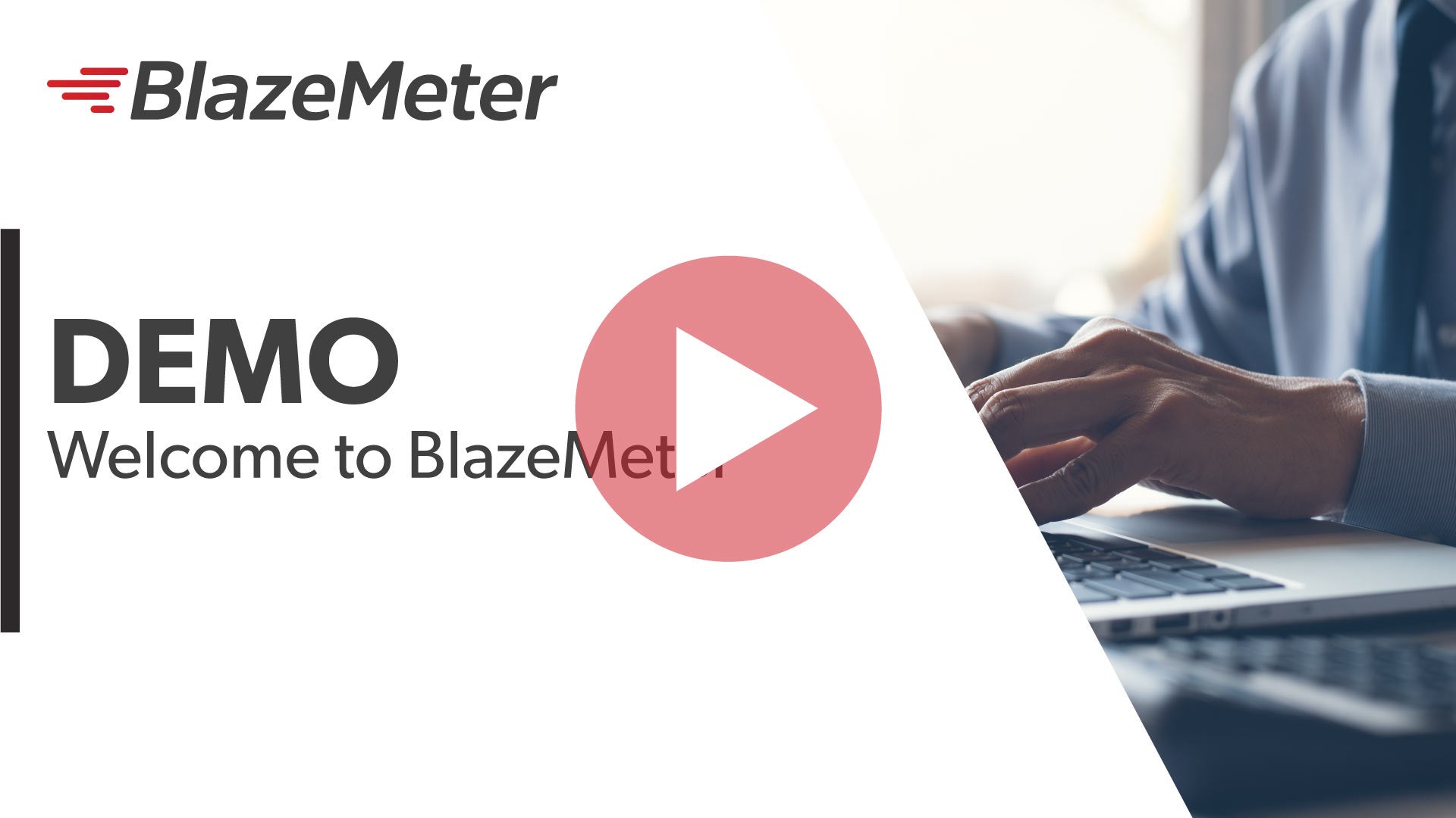 A screenshot of a BlazeMeter Demo video with play button