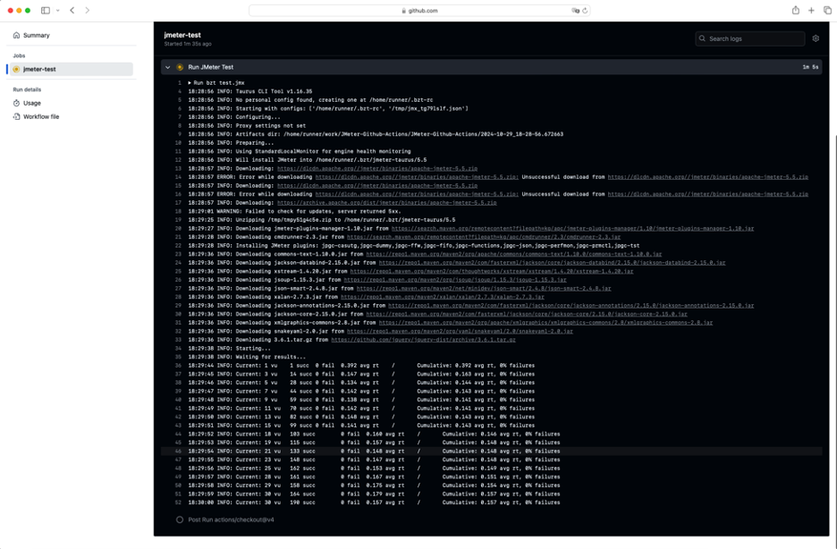 Viewing the console output.