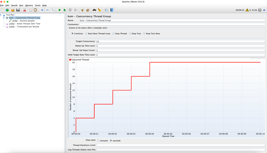 Setting up multiple, concurrent tests.